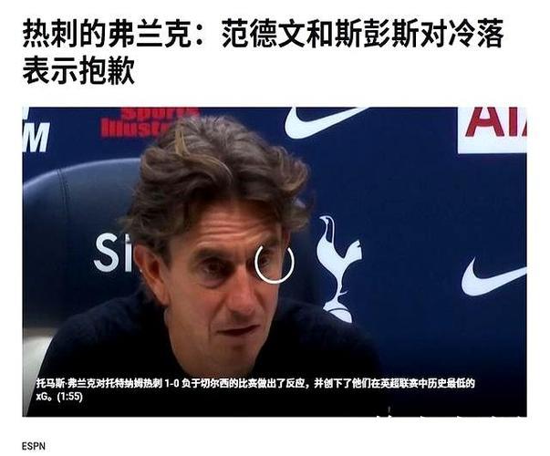热刺矛盾再起!斯彭斯怒批弗兰克,二次决裂引发热议 热刺矛盾再起!斯彭斯怒批弗兰克,二次决裂引发热议